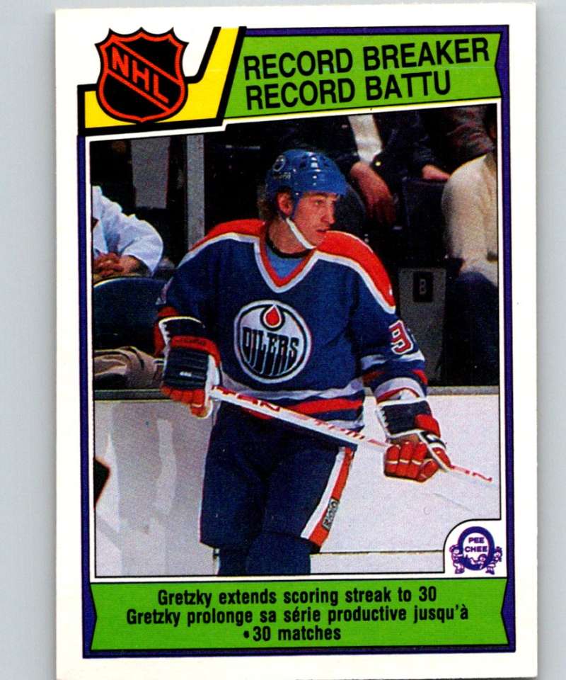 1983-84 O-Pee-Chee #212 Wayne Gretzky Oilers RB NHL Hockey
