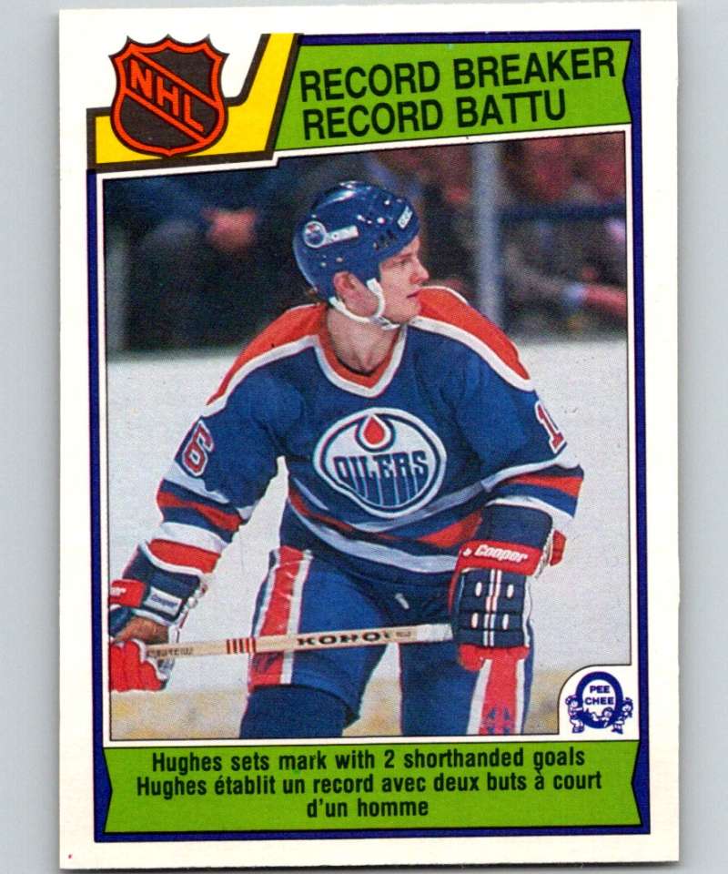 1983-84 O-Pee-Chee #213 Pat Hughes Oilers RB NHL Hockey