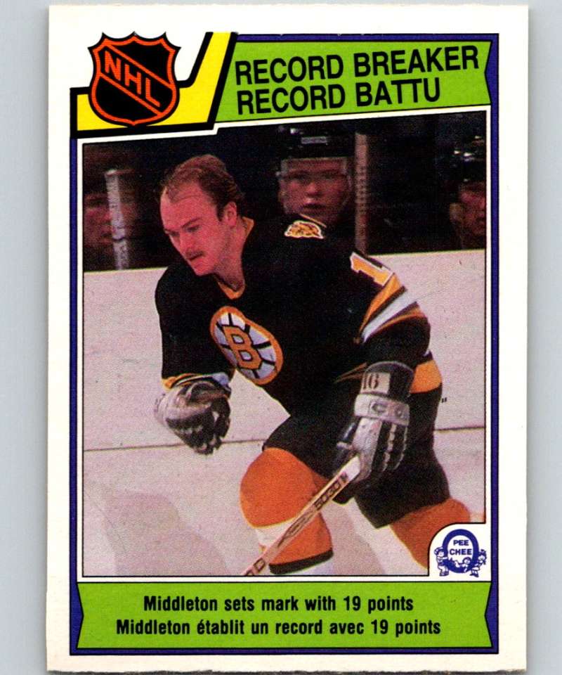 1983-84 O-Pee-Chee #214 Rick Middleton Bruins RB NHL Hockey