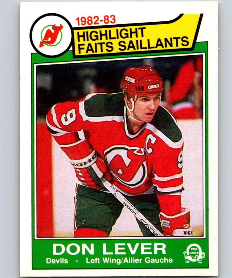 1983-84 O-Pee-Chee #224 Don Lever NJ Devils HL NHL Hockey