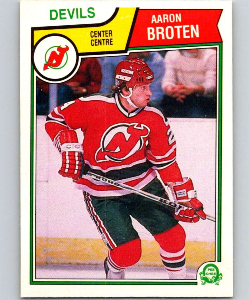 1983-84 O-Pee-Chee #227 Aaron Broten NJ Devils NHL Hockey