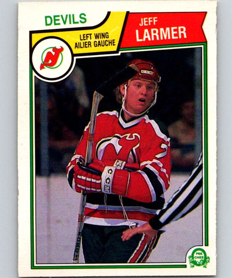 1983-84 O-Pee-Chee #230 Jeff Larmer RC Rookie NJ Devils NHL Hockey