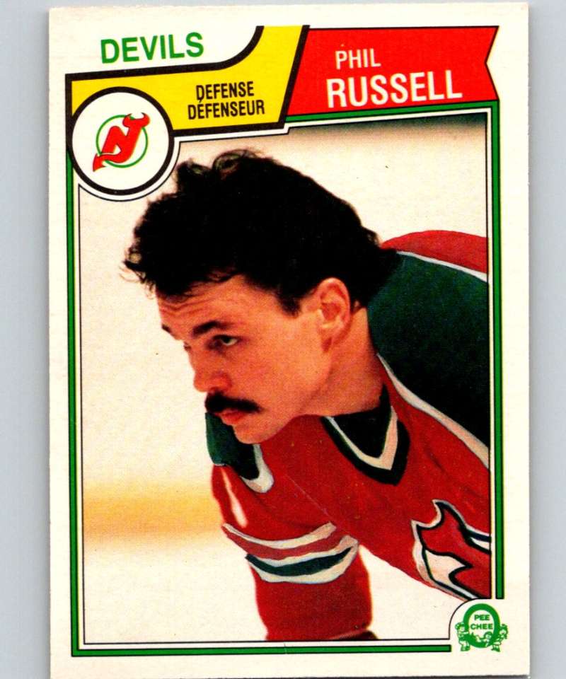 1983-84 O-Pee-Chee #237 Phil Russell NJ Devils NHL Hockey