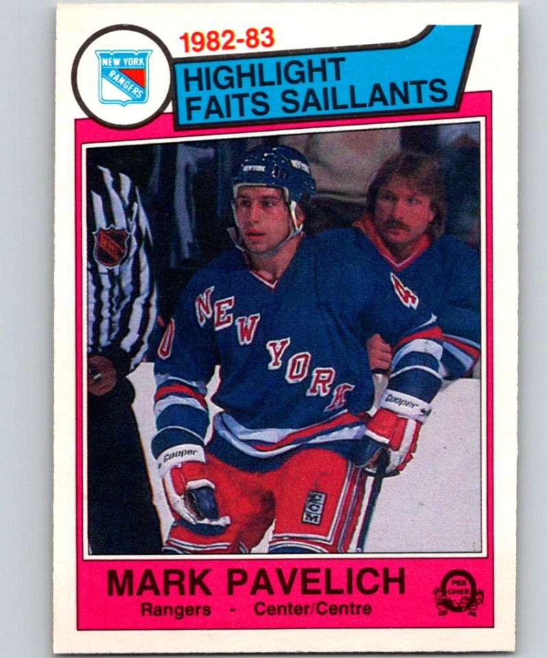 1983-84 O-Pee-Chee #239 Mark Pavelich NY Rangers HL NHL Hockey