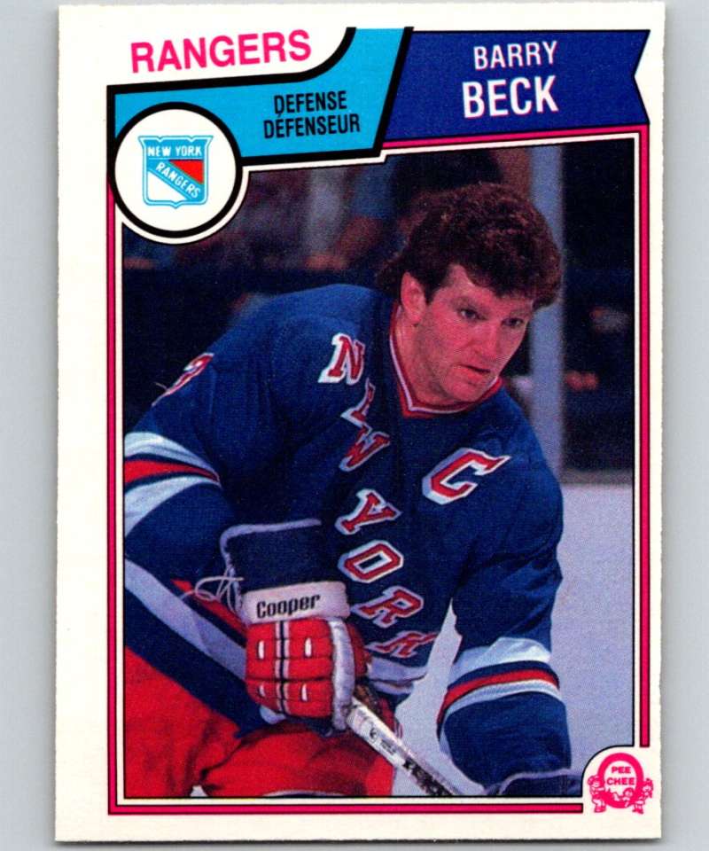 1983-84 O-Pee-Chee #241 Barry Beck NY Rangers NHL Hockey Image 1