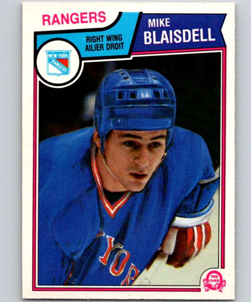 1983-84 O-Pee-Chee #242 Mike Blaisdell NY Rangers NHL Hockey