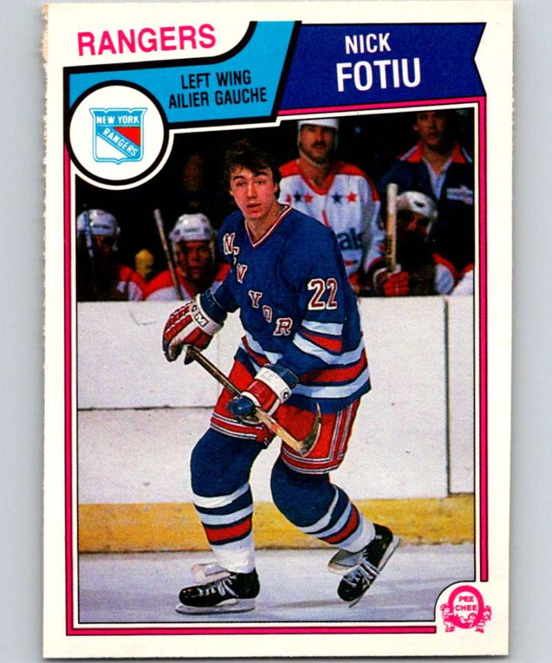 1983-84 O-Pee-Chee #243 Nick Fotiu NY Rangers NHL Hockey Image 1