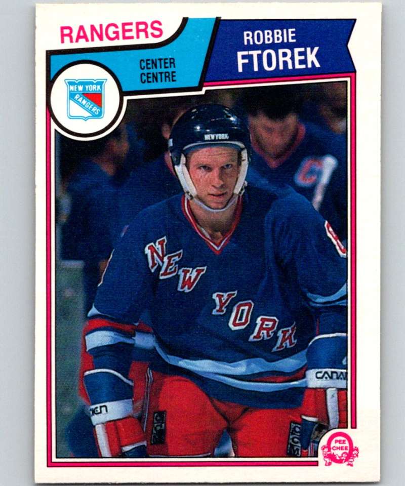 1983-84 O-Pee-Chee #244 Robbie Ftorek NY Rangers NHL Hockey