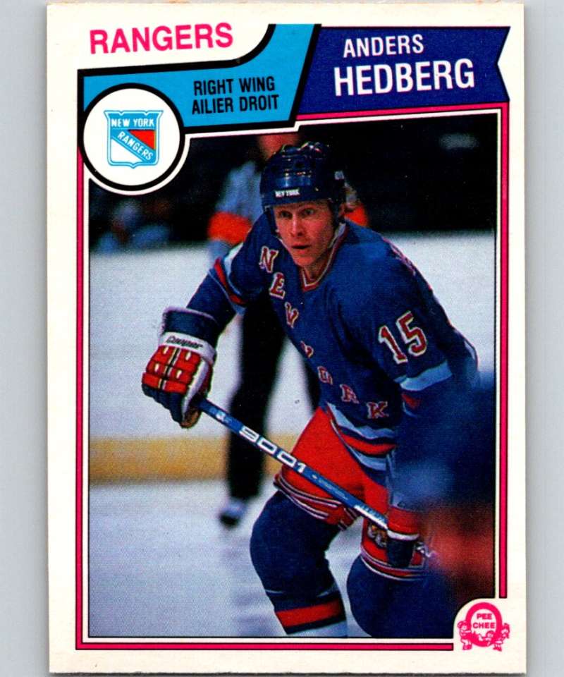 1983-84 O-Pee-Chee #245 Anders Hedberg NY Rangers NHL Hockey