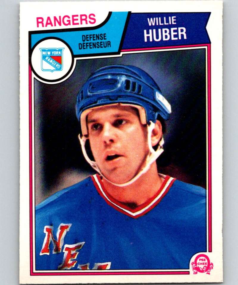 1983-84 O-Pee-Chee #246 Willie Huber NY Rangers NHL Hockey