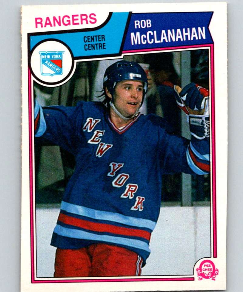 1983-84 O-Pee-Chee #251 Rob McClanahan NY Rangers NHL Hockey