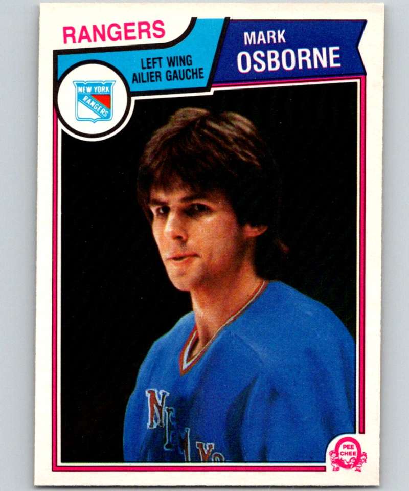 1983-84 O-Pee-Chee #252 Mark Osborne NY Rangers NHL Hockey