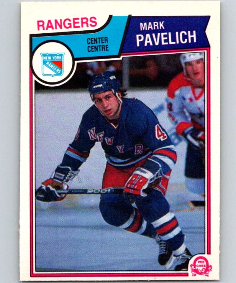 1983-84 O-Pee-Chee #253 Mark Pavelich NY Rangers NHL Hockey