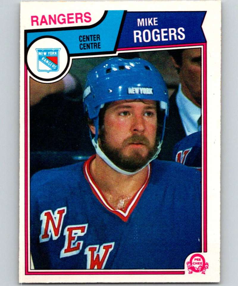 1983-84 O-Pee-Chee #254 Mike Rogers NY Rangers NHL Hockey