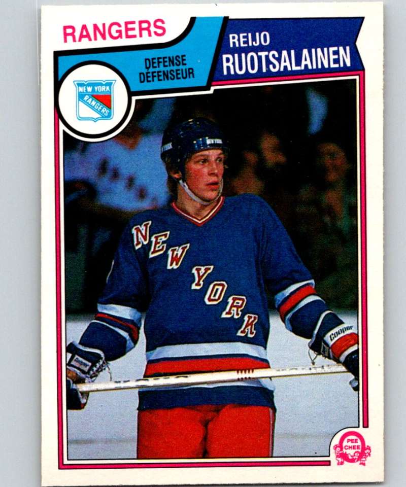1983-84 O-Pee-Chee #255 Reijo Ruotsalainen NY Rangers NHL Hockey
