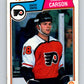 1983-84 O-Pee-Chee #261 Lindsay Carson RC Rookie Flyers NHL Hockey