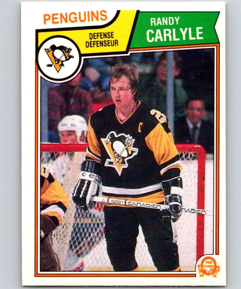 1983-84 O-Pee-Chee #278 Randy Carlyle Penguins NHL Hockey