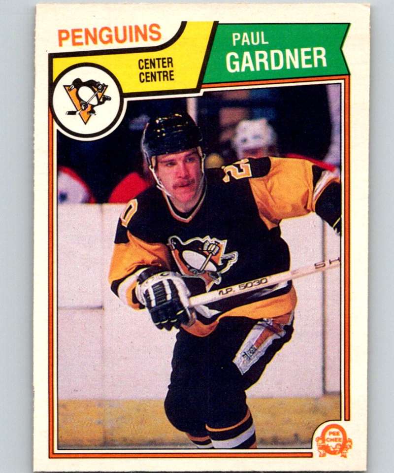1983-84 O-Pee-Chee #280 Paul Gardner Penguins NHL Hockey Image 1