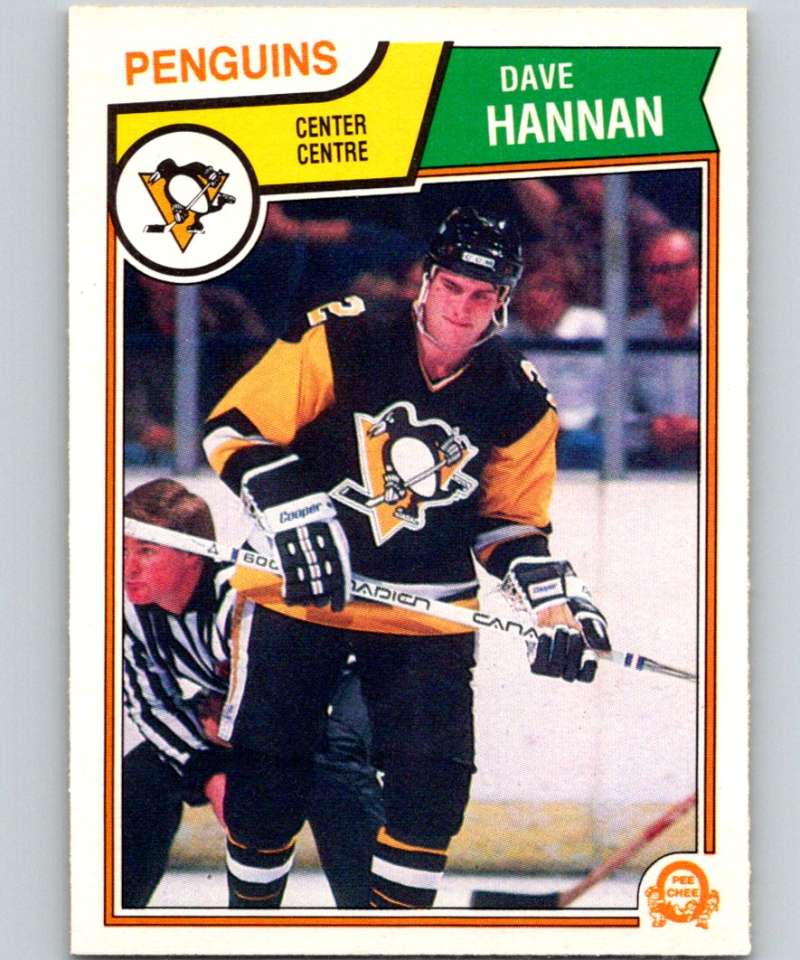 1983-84 O-Pee-Chee #281 Dave Hannan RC Rookie Penguins NHL Hockey