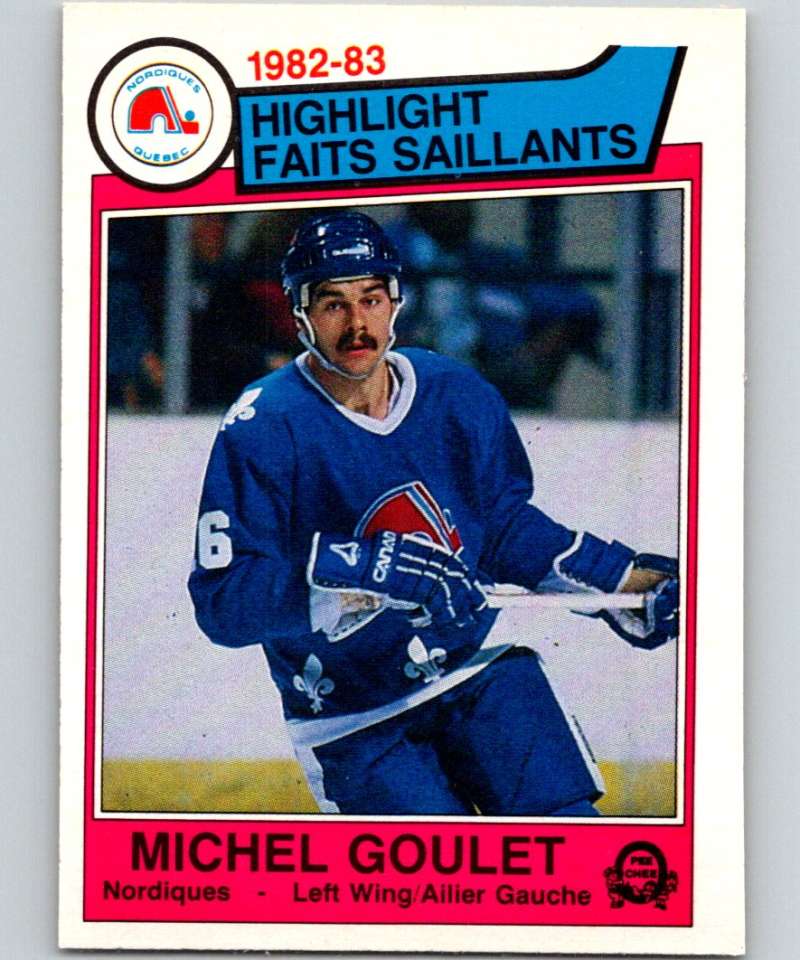 1983-84 O-Pee-Chee #288 Michel Goulet Nordiques HL NHL Hockey