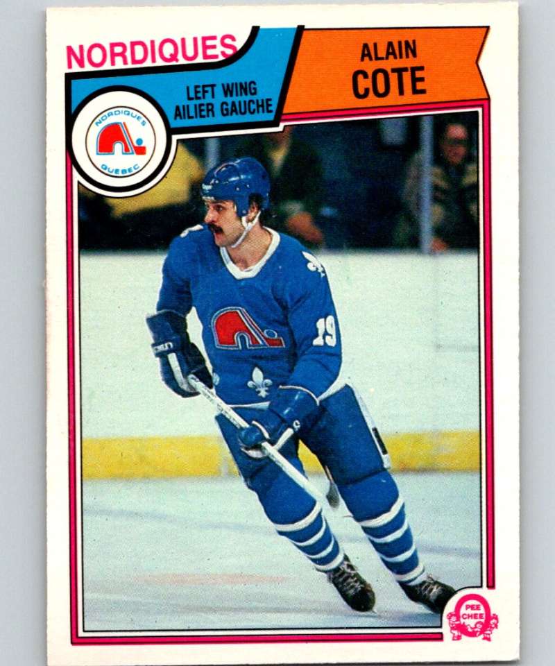 1983-84 O-Pee-Chee #291 Alain Cote Nordiques NHL Hockey