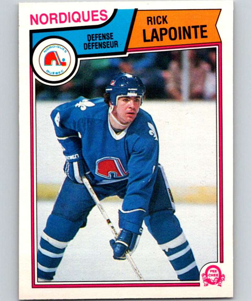 1983-84 O-Pee-Chee #294 Rick Lapointe Nordiques NHL Hockey