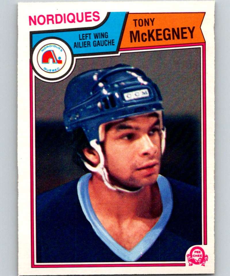 1983-84 O-Pee-Chee #296 Tony McKegney Nordiques NHL Hockey