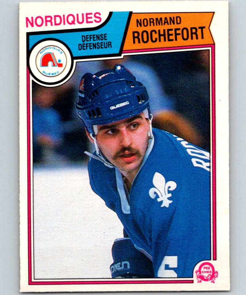 1983-84 O-Pee-Chee #300 Normand Rochefort Nordiques NHL Hockey