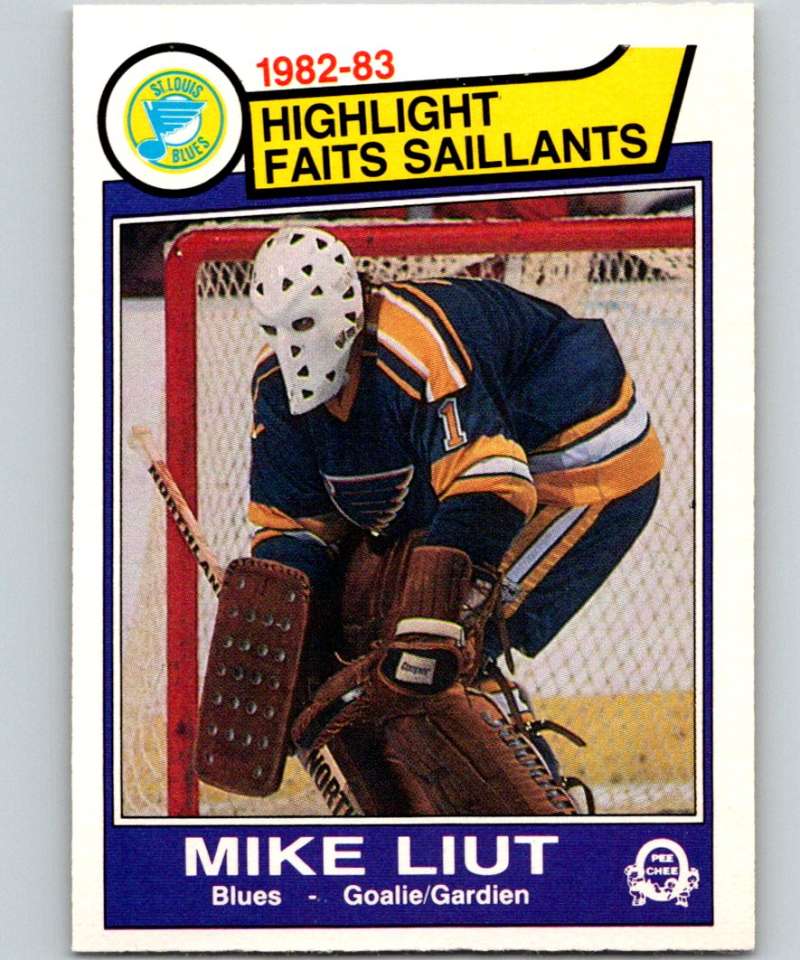 1983-84 O-Pee-Chee #309 Mike Liut Blues HL NHL Hockey