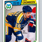 1983-84 O-Pee-Chee #312 Mike Crombeen RC Rookie Whalers NHL Hockey