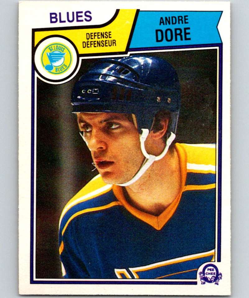 1983-84 O-Pee-Chee #313 Andre Dore RC Rookie Blues NHL Hockey
