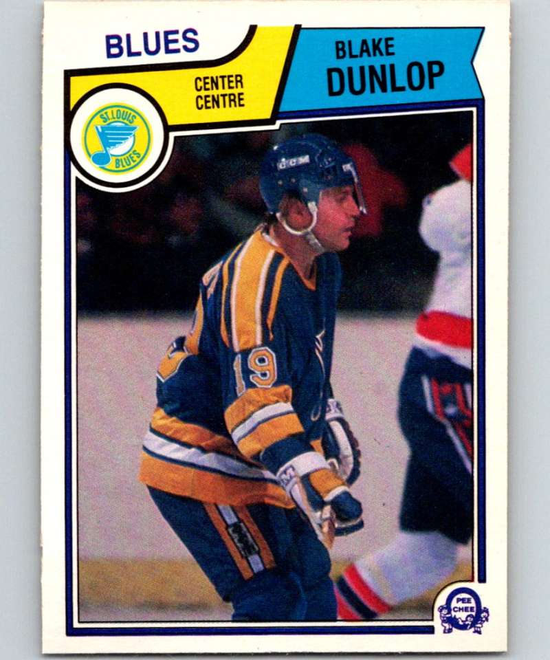 1983-84 O-Pee-Chee #314 Blake Dunlop Blues NHL Hockey