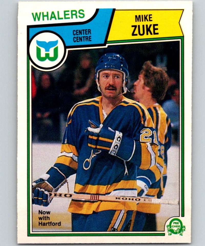 1983-84 O-Pee-Chee #322 Mike Zuke Whalers NHL Hockey