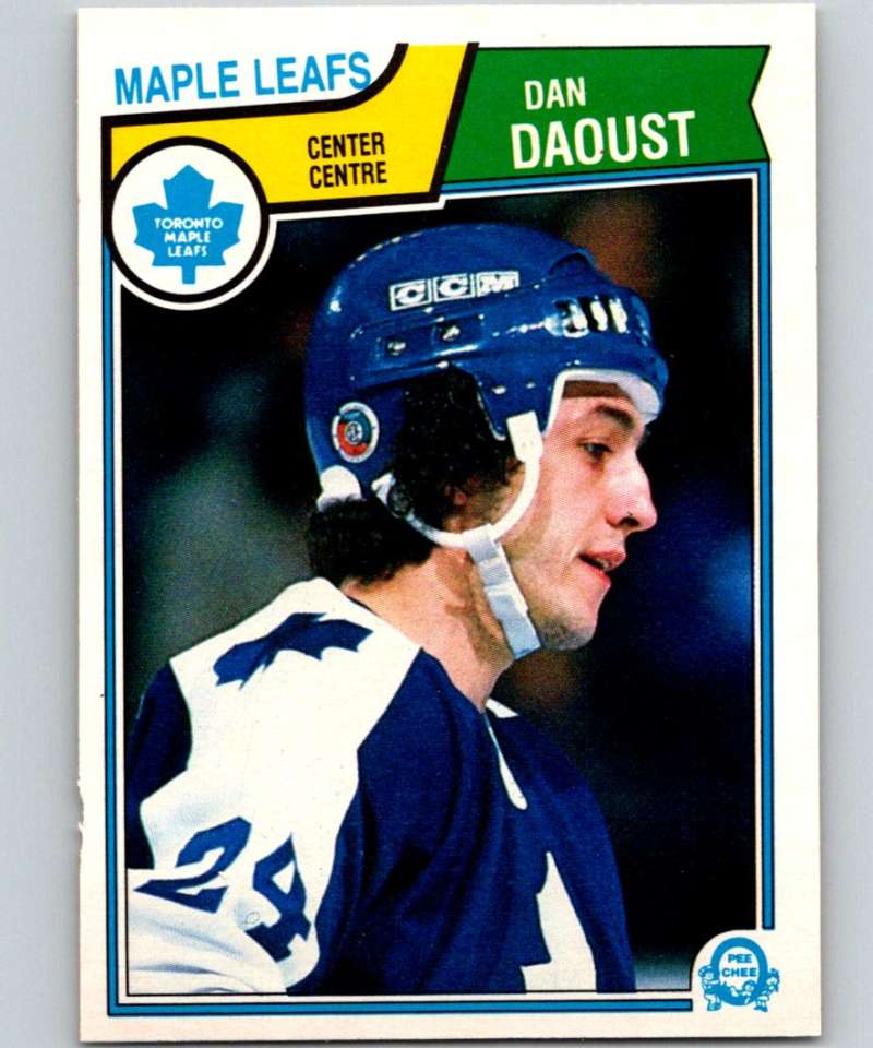 1983-84 O-Pee-Chee #328 Dan Daoust RC Rookie Maple Leafs NHL Hockey
