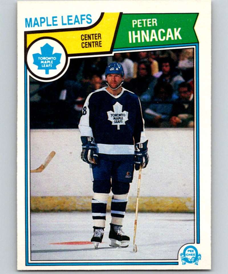1983-84 O-Pee-Chee #334 Peter Ihnacak RC Rookie Maple Leafs NHL Hockey