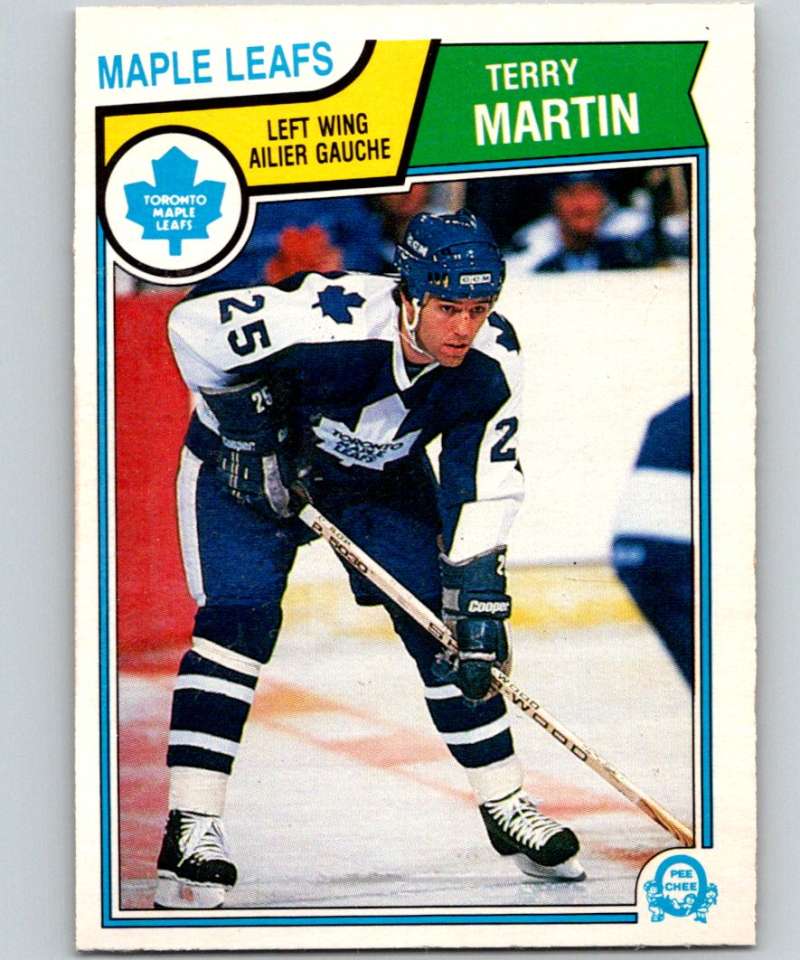 1983-84 O-Pee-Chee #336 Terry Martin Maple Leafs NHL Hockey Image 1