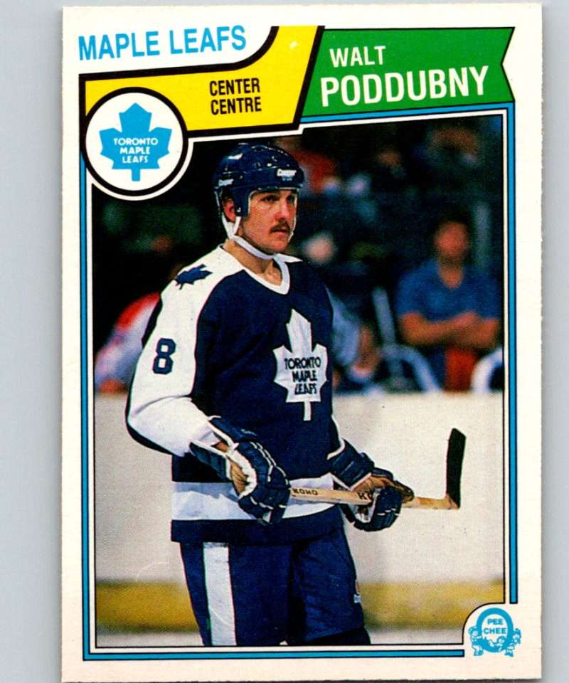 1983-84 O-Pee-Chee #339 Walt Poddubny RC Rookie Maple Leafs NHL Hockey