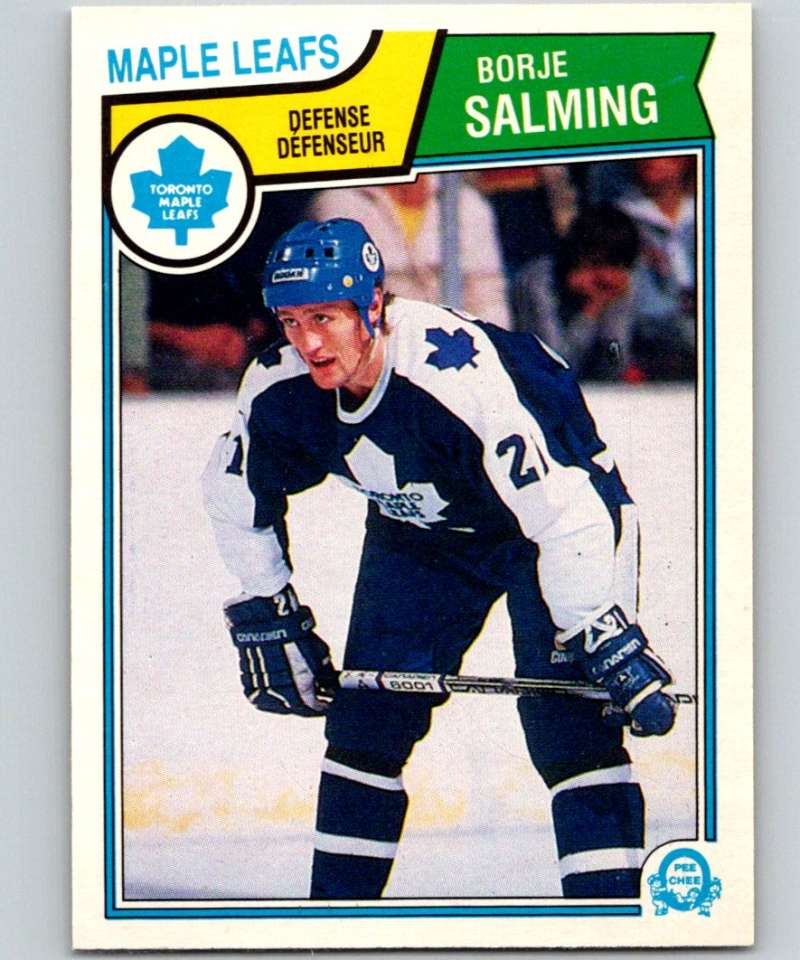 1983-84 O-Pee-Chee #341 Borje Salming Maple Leafs NHL Hockey