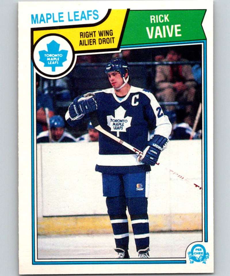 1983-84 O-Pee-Chee #343 Rick Vaive Maple Leafs NHL Hockey