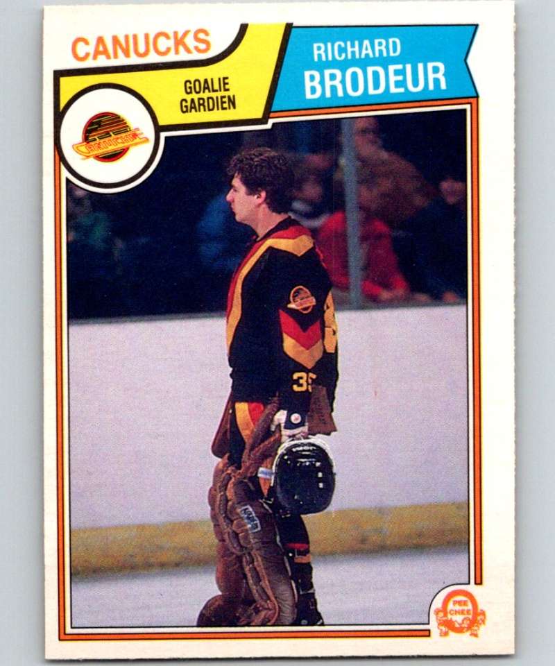 1983-84 O-Pee-Chee #346 Richard Brodeur Canucks NHL Hockey