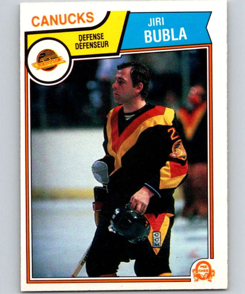 1983-84 O-Pee-Chee #347 Jiri Bubla RC Rookie Canucks NHL Hockey