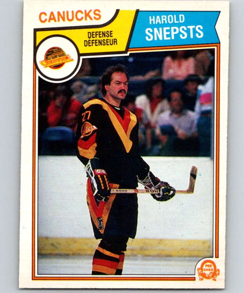 1983-84 O-Pee-Chee #360 Harold Snepsts Canucks NHL Hockey