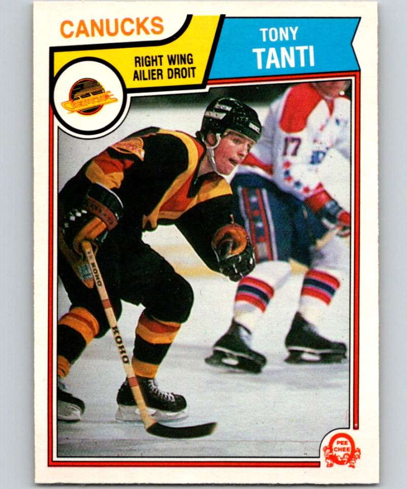 1983-84 O-Pee-Chee #362 Tony Tanti RC Rookie Canucks NHL Hockey