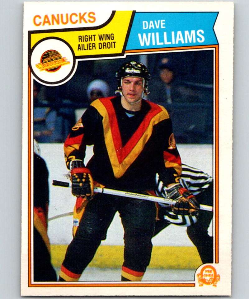 1983-84 O-Pee-Chee #363 Tiger Williams Canucks NHL Hockey