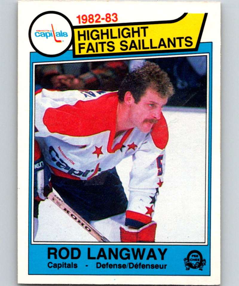 1983-84 O-Pee-Chee #365 Rod Langway Capitals HL NHL Hockey