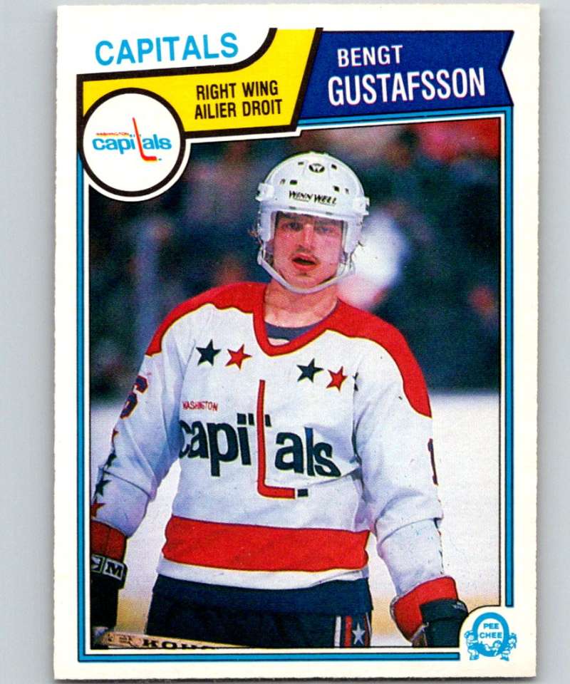 1983-84 O-Pee-Chee #370 Bengt Gustafsson Capitals NHL Hockey