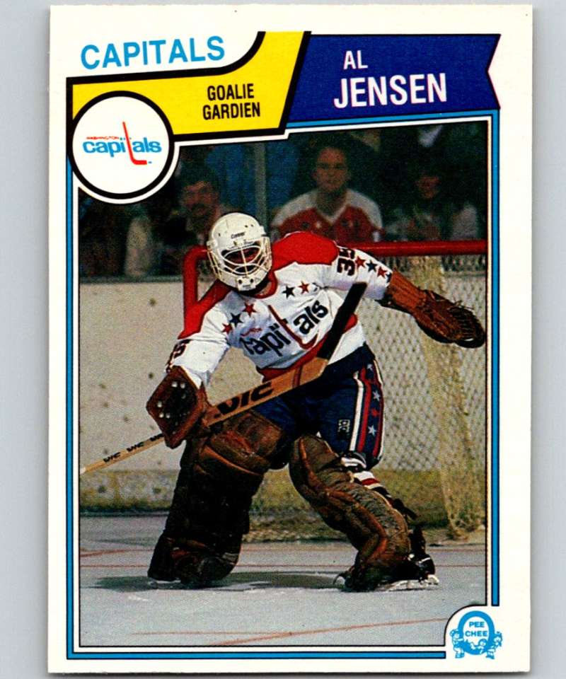 1983-84 O-Pee-Chee #373 Al Jensen RC Rookie Capitals NHL Hockey
