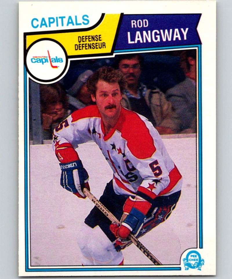 1983-84 O-Pee-Chee #374 Rod Langway Capitals NHL Hockey