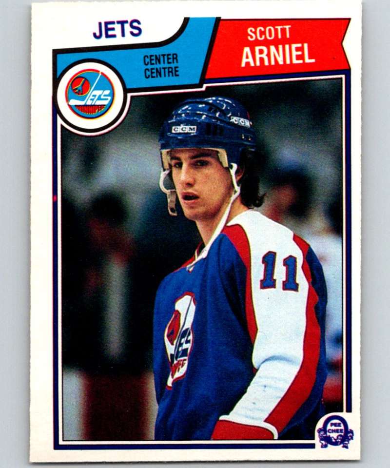 1983-84 O-Pee-Chee #379 Scott Arniel RC Rookie Winn Jets NHL Hockey
