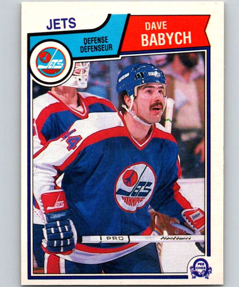 1983-84 O-Pee-Chee #380 Dave Babych Winn Jets NHL Hockey